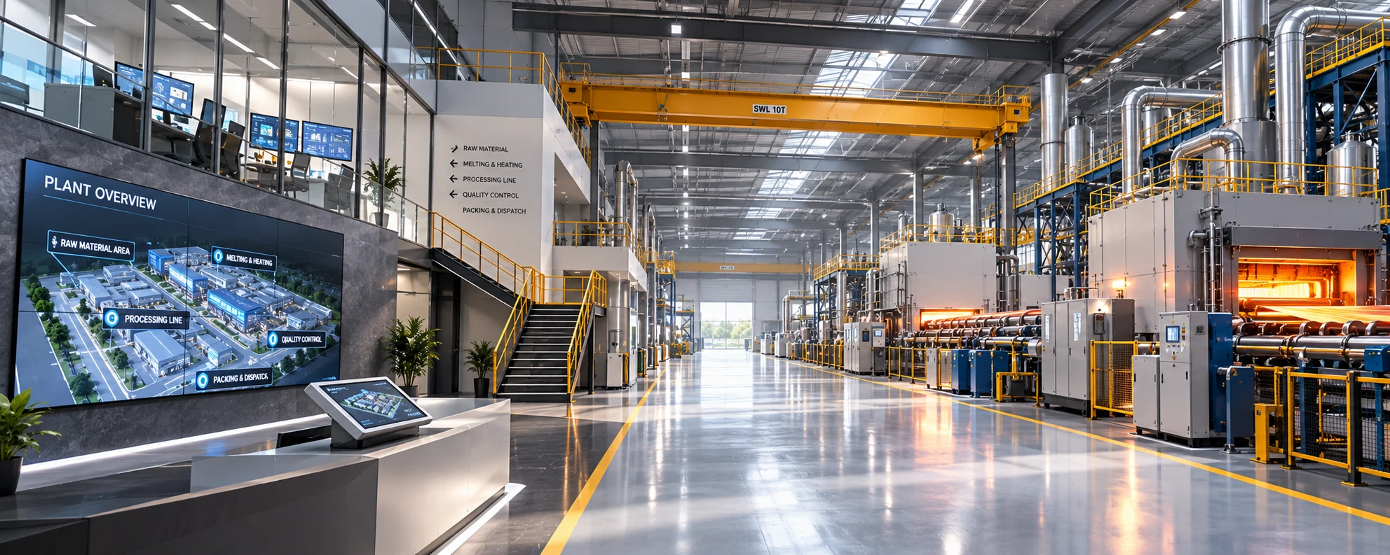3D factory walkthrough